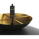 Timea LED 26.5 inch Black / Brass / Black Pendant Ceiling Light
